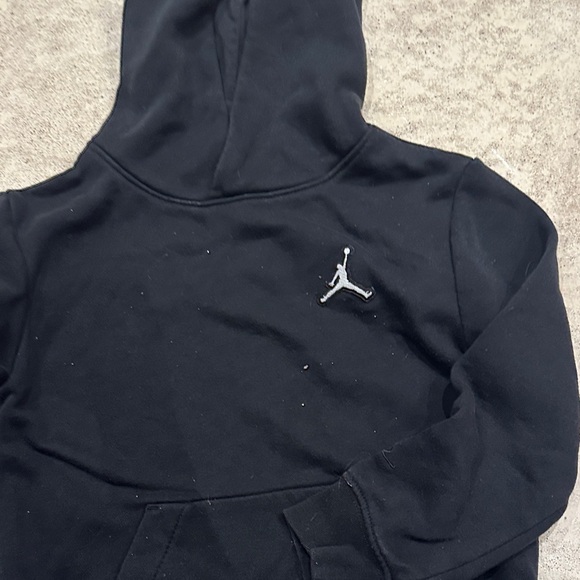 Jordan Kids Black Hoodie with White Emblem - Picture 2 of 6